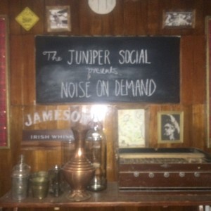 A sign at Juniper Social. 